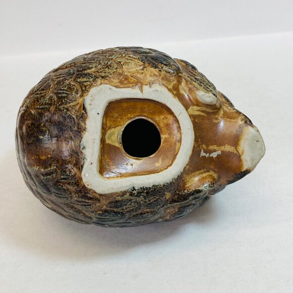 Quail Figurine MCM Vintage Ceramic Pottery Browns Japan as is 5.5 x 5 Bird - Picture 6 of 11